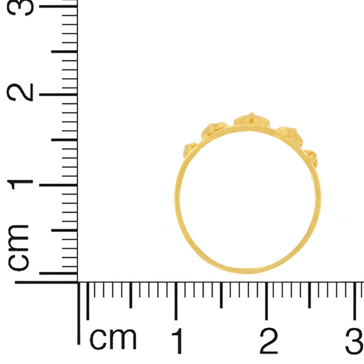 Gold Women Ring with Flora Charm