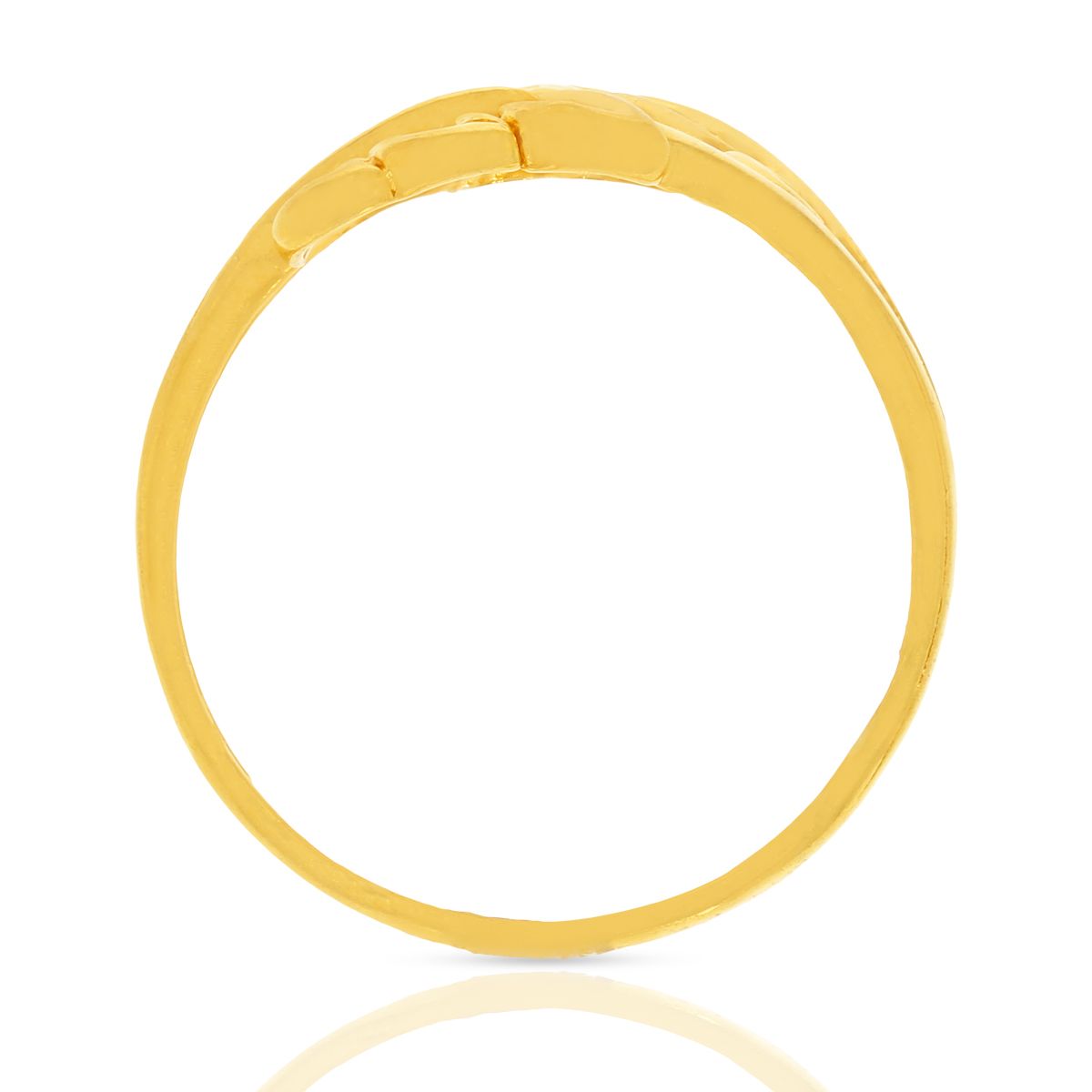 Riveting Gleam Gold Ring