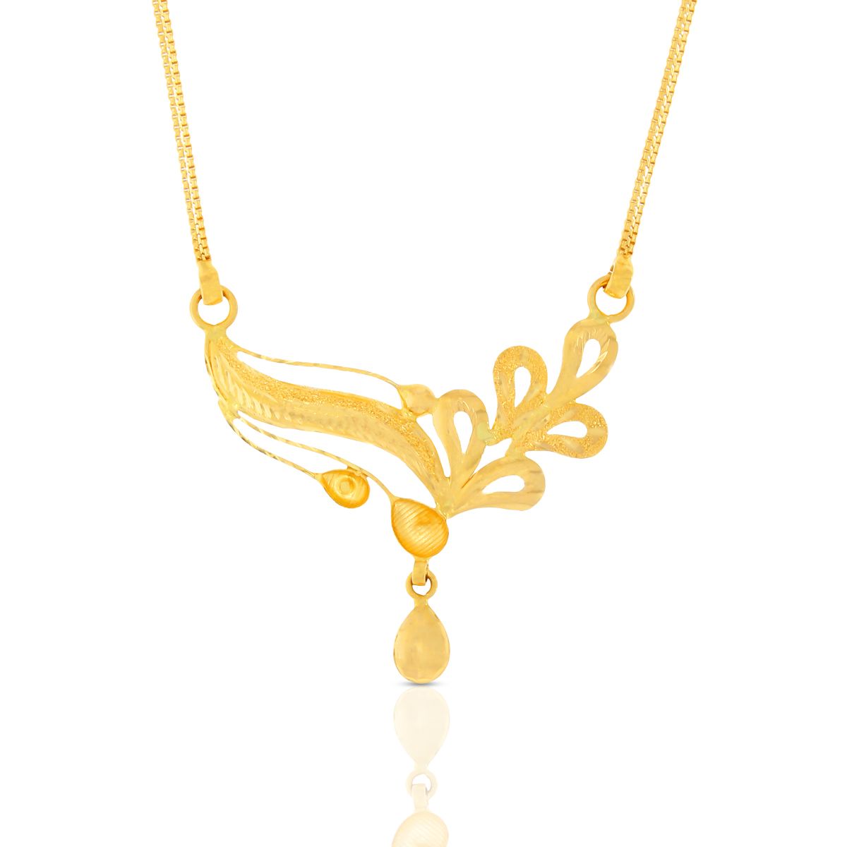 Radiant Bloom Gold Short Necklace