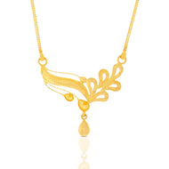 Radiant Bloom Gold Short Necklace