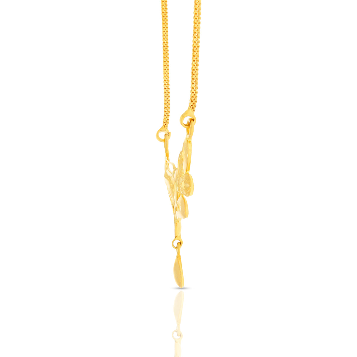 Radiant Bloom Gold Short Necklace