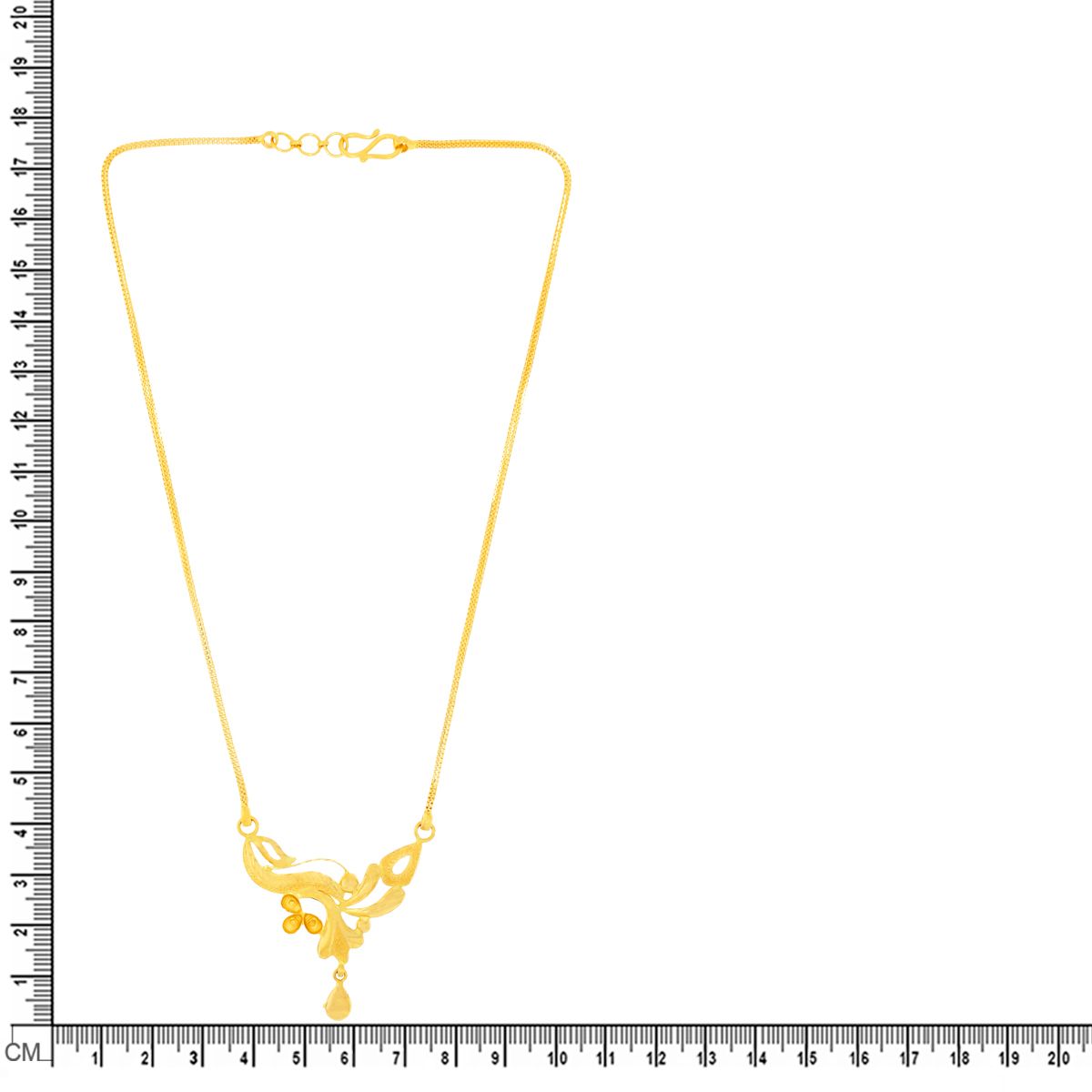 Gleaming Blossom Gold Short Necklace