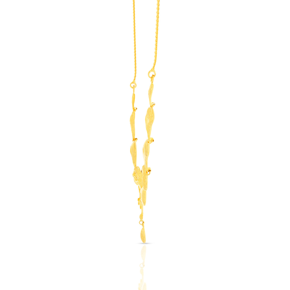 Majestic Paisley Gold Short Necklace