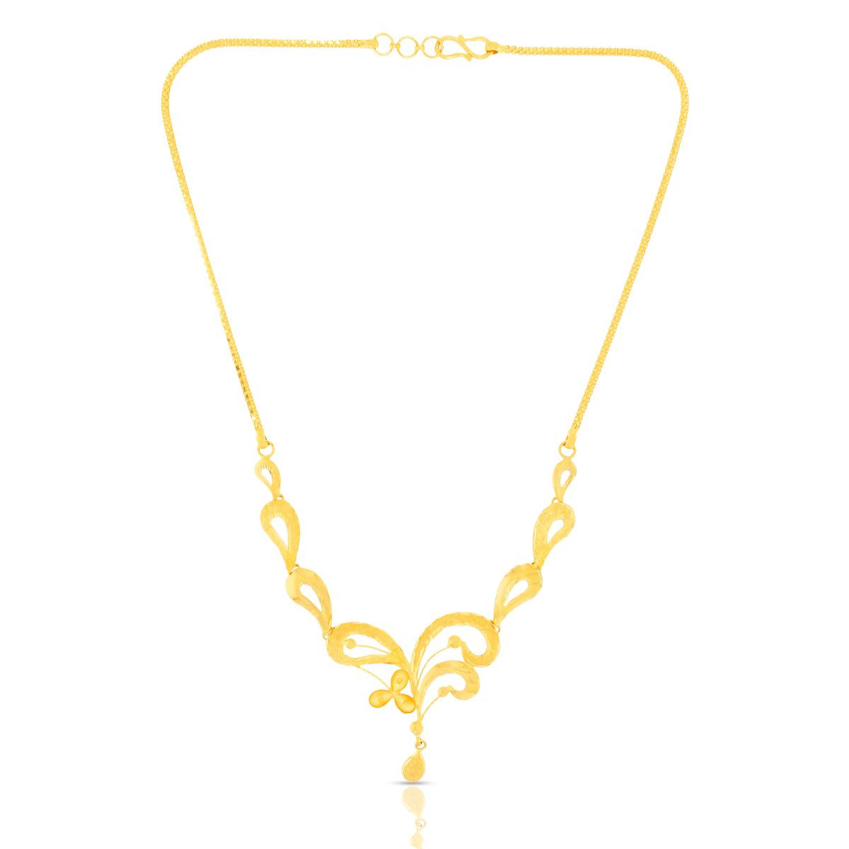 Majestic Paisley Gold Short Necklace