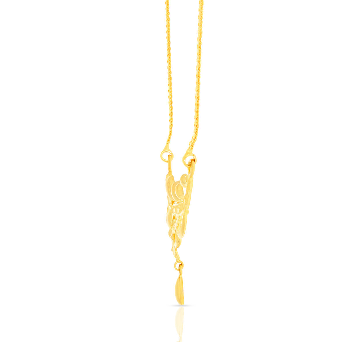Charming Bloom Gold Short Necklace