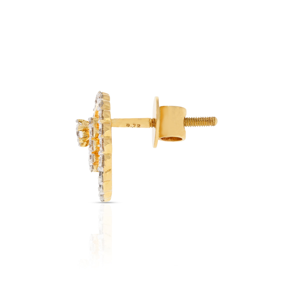 Stunning Whirl Diamond Studs 18K