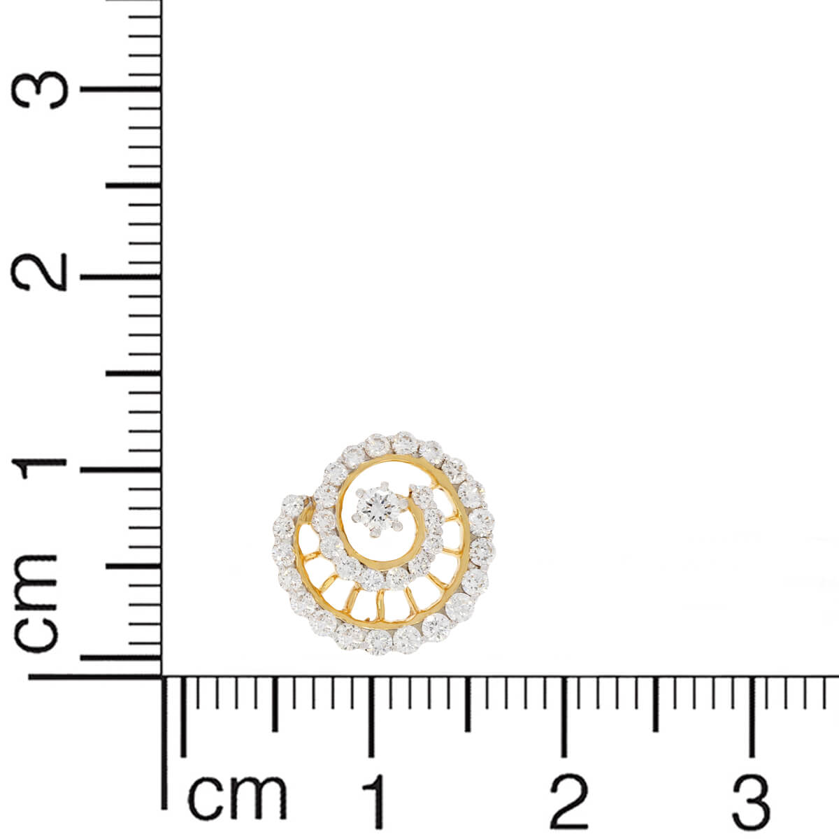 Stunning Whirl Diamond Studs 18K