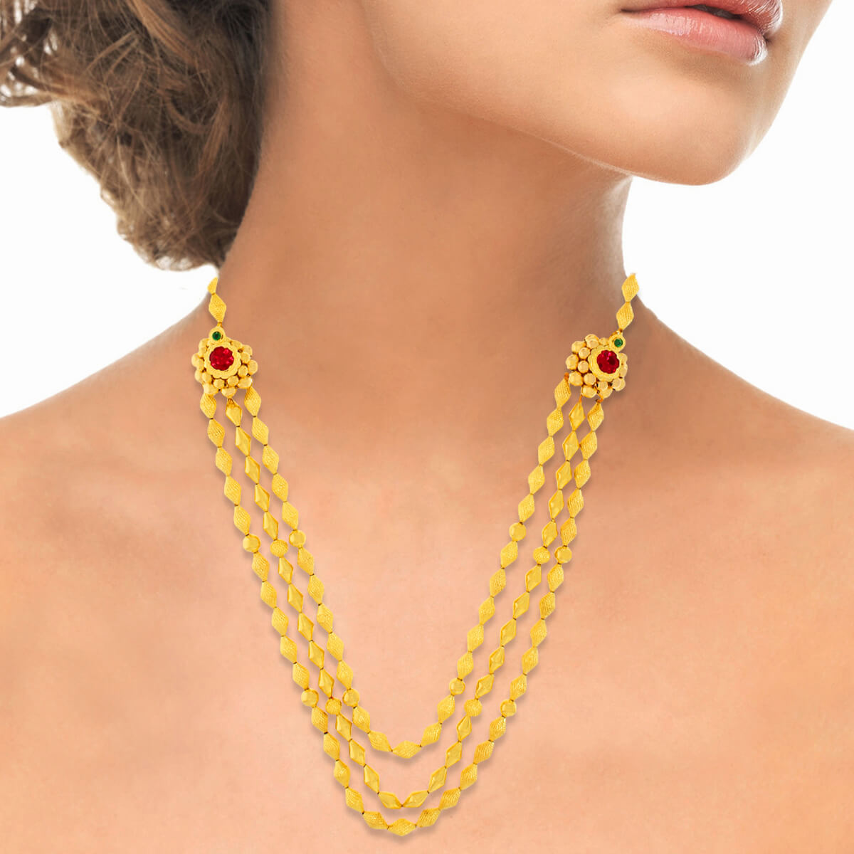 Charming Beads Gold Layer Necklace
