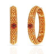 Vintage Floral Grace Gold Bangle