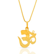 22K Celestial Grace OM Gold Pendant