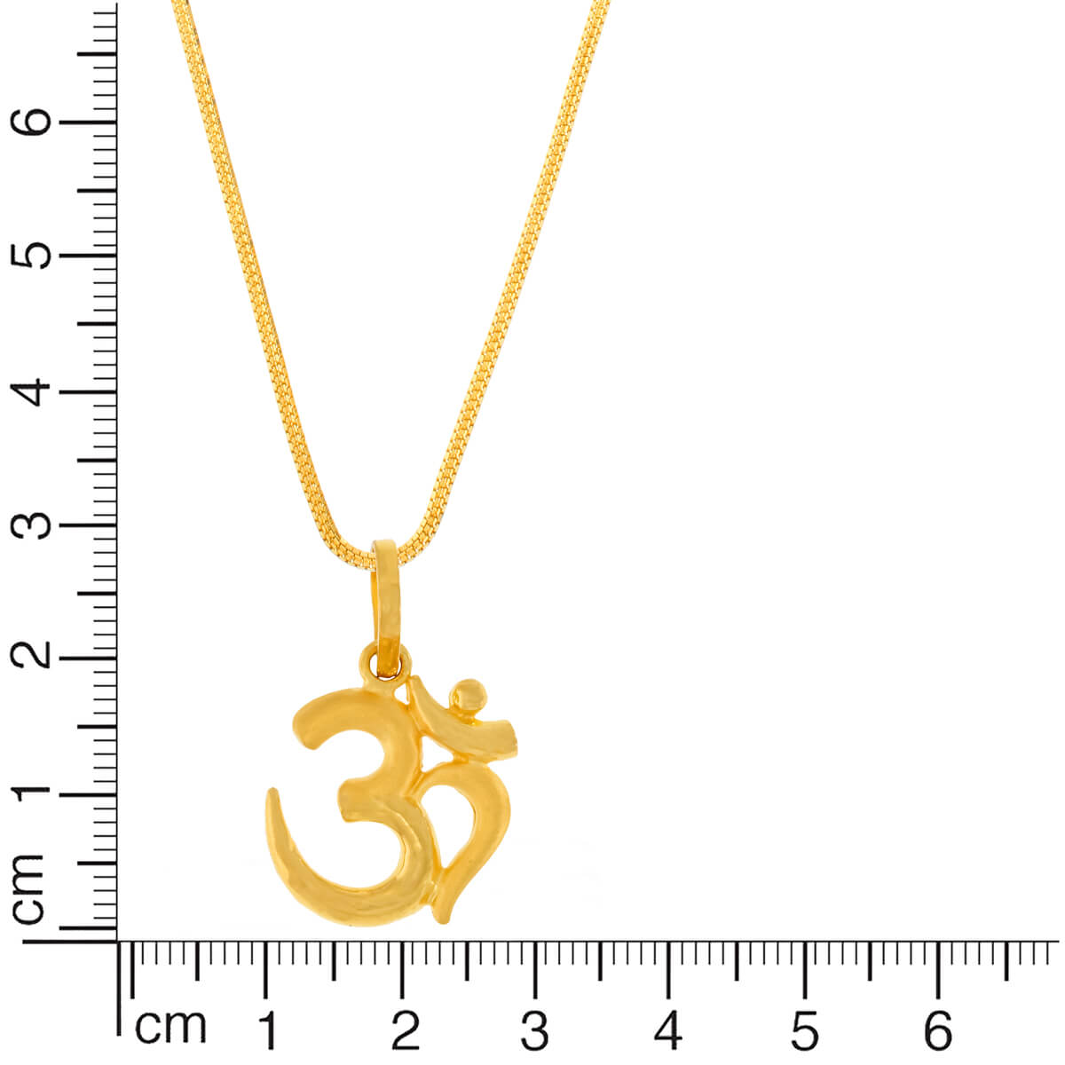 22K Radiant OM Gold Pendant