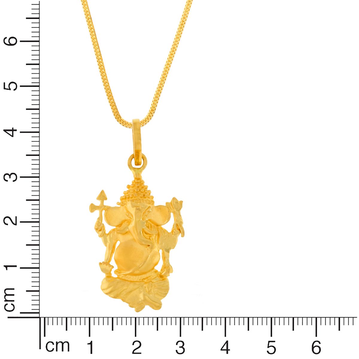 Ethereal Lord Ganesha Gold Pendant 22K