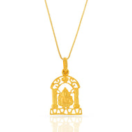 Divine Glory Lord Ganesha Gold Pendant 22K