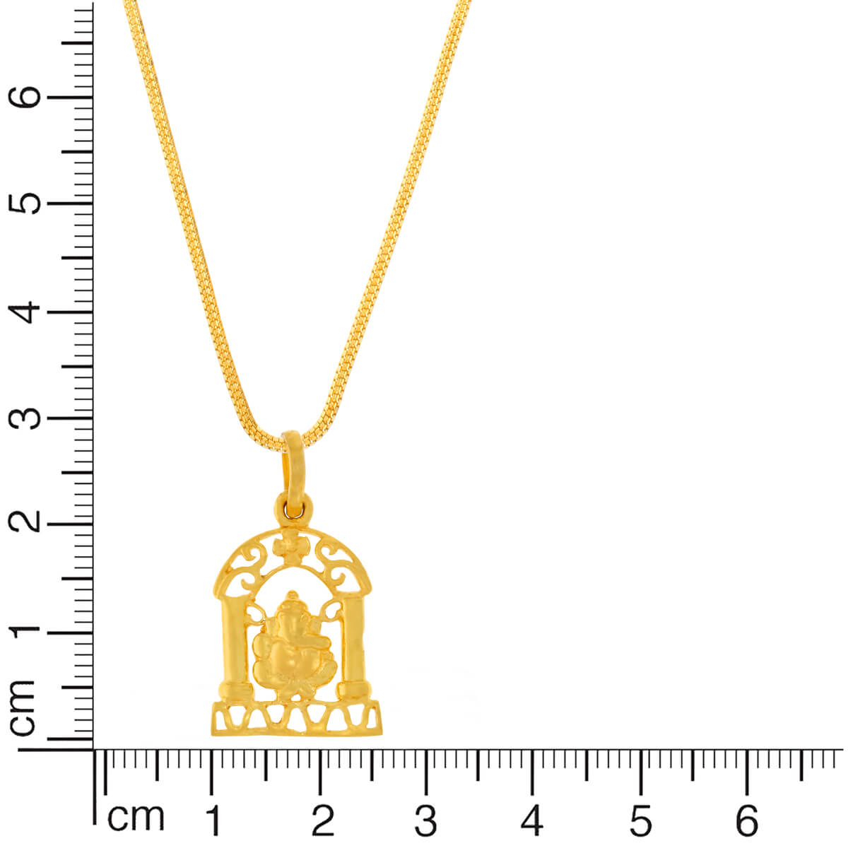 Divine Glory Lord Ganesha Gold Pendant 22K
