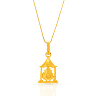 Majestic Ganesha God 22K Gold Pendant