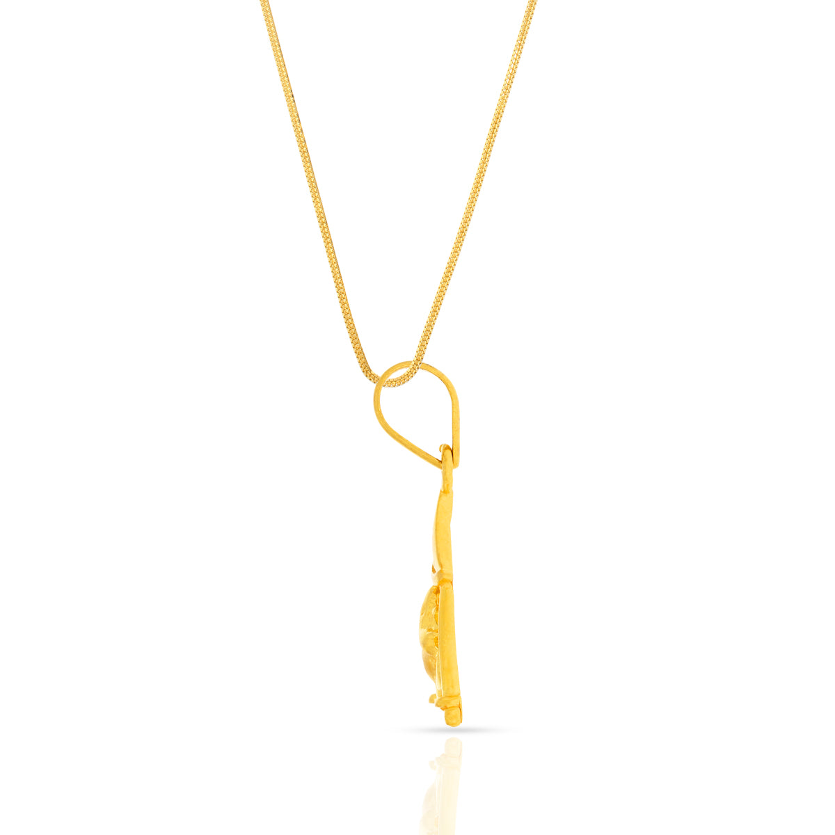 Majestic Ganesha God 22K Gold Pendant