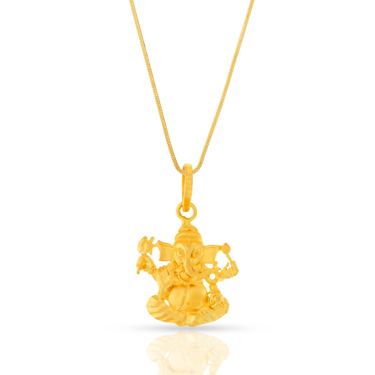 Jai Ganesha Gold Locket for Men