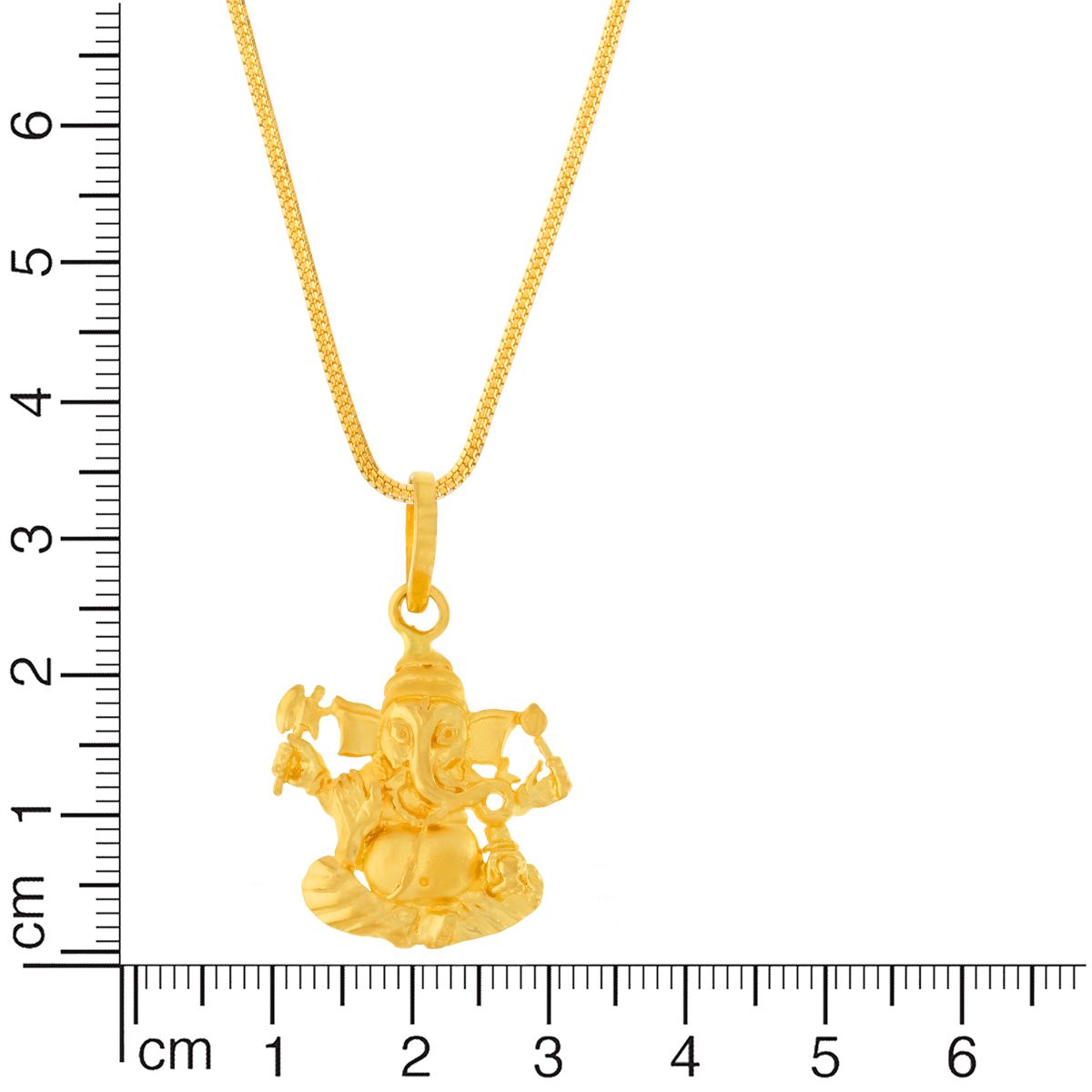 Jai Ganesha Gold Locket for Men