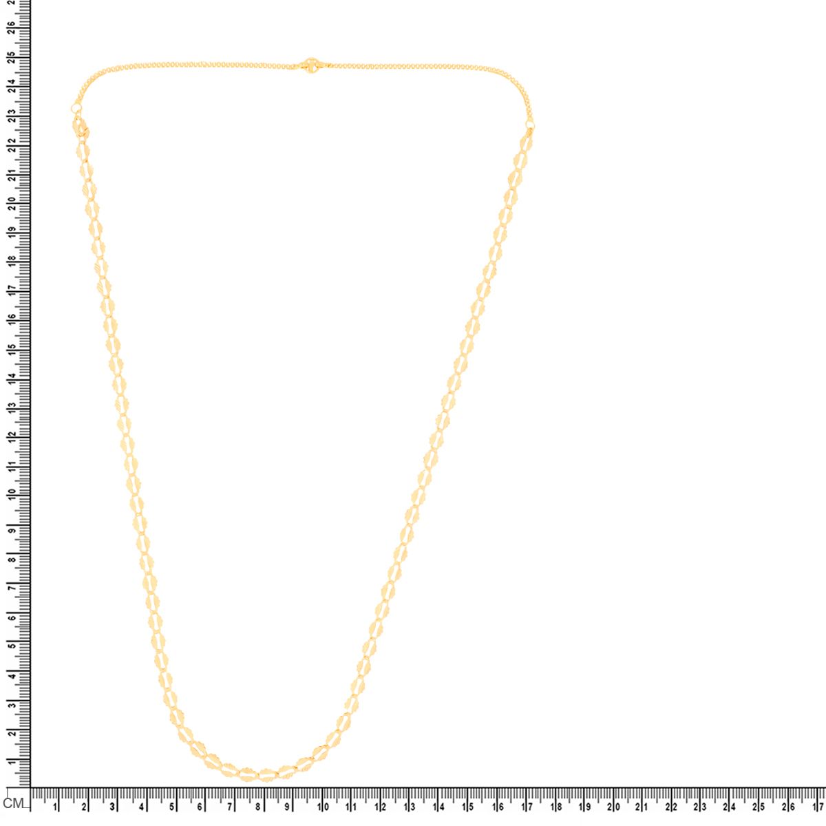 Simply Elegant Long Gold Necklace