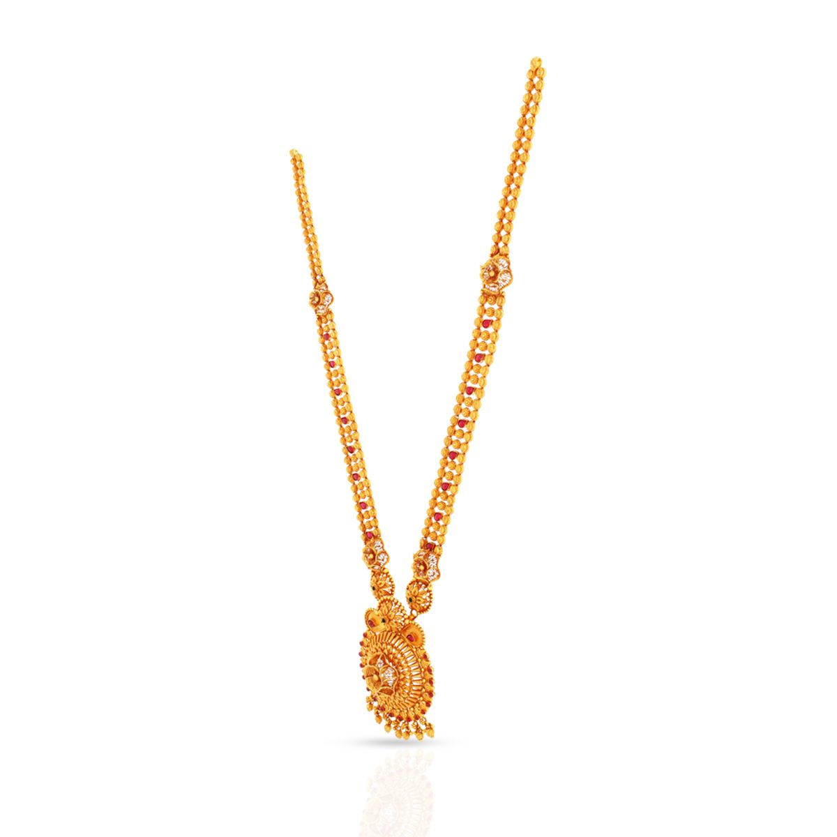 Vintage Luminous Wedding Gold Necklace