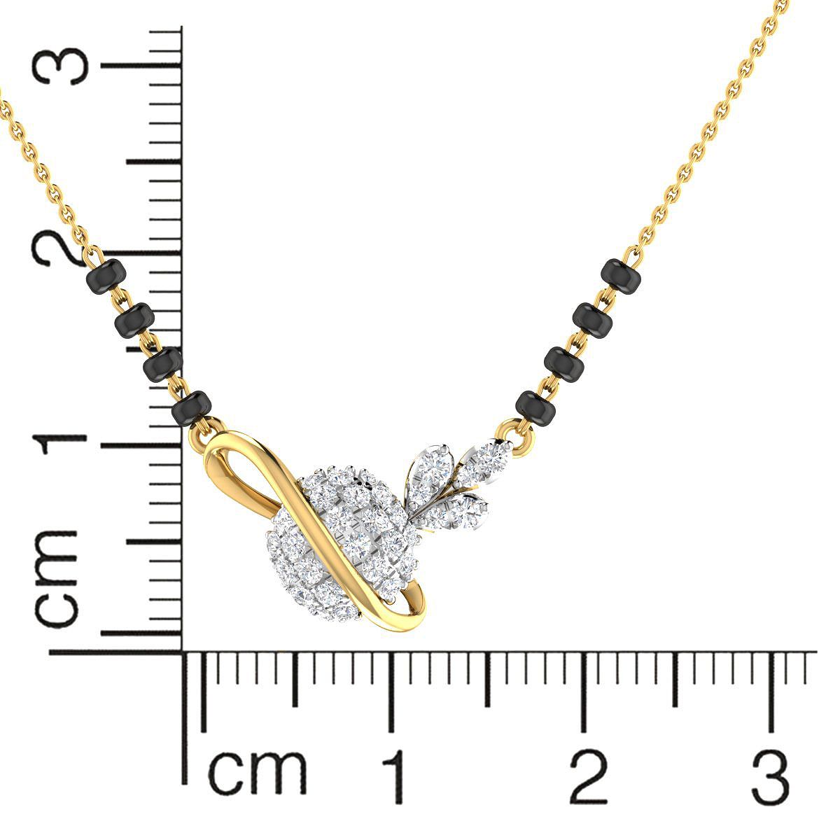 Captivating Elegance Diamond Short Mangalsutra 18K