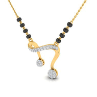 Soothing Elegance 18K Diamond Short Mangalsutra
