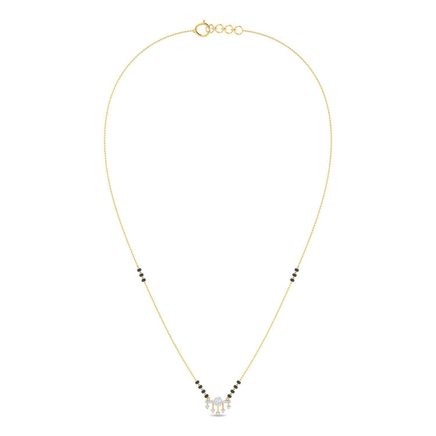 Dainty Dazzle 18K Diamond Short Mangalsutra