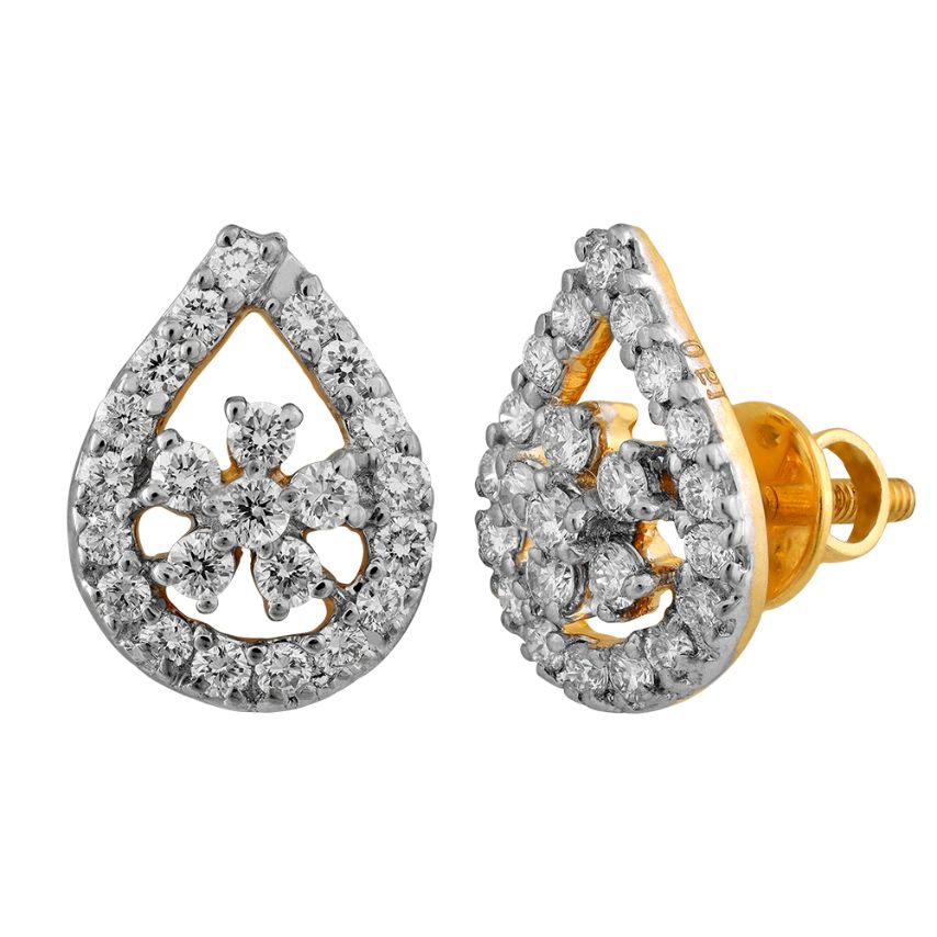 Vibrant Vintage Flair 18K Studs