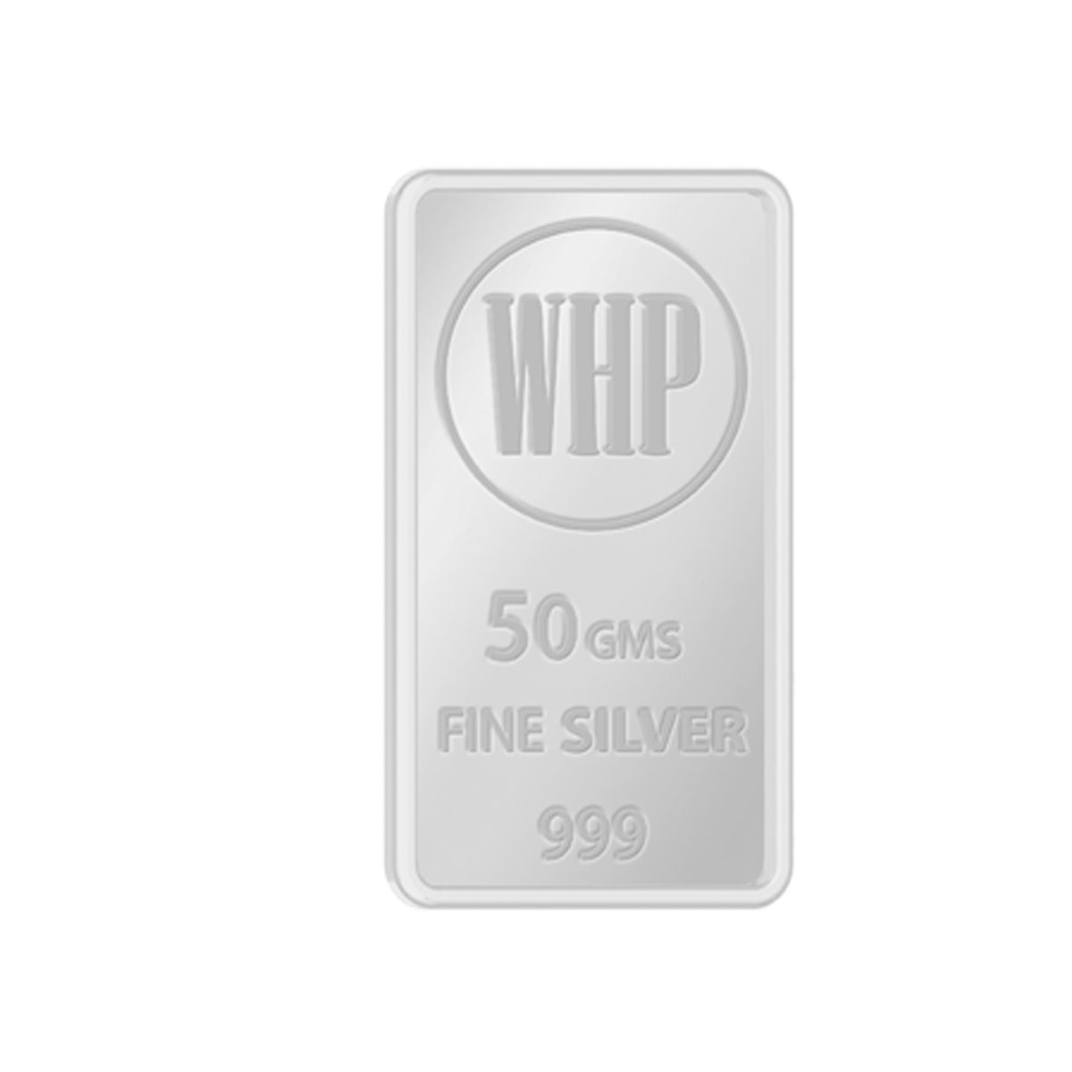 WHP 999 Pure Silver Bar 50 gm