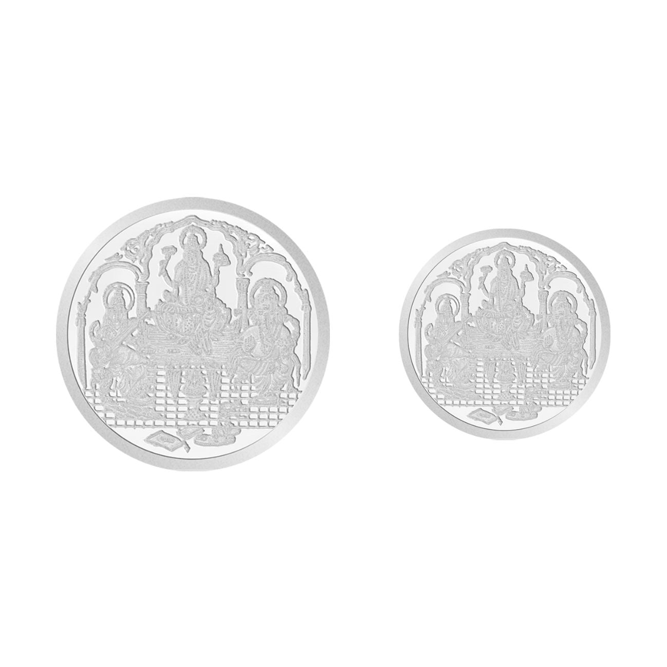 WHP 999 Pure Silver Trimurthi (Laxmi, Saraswathi & Ganesh) Coin 25 gm Combo