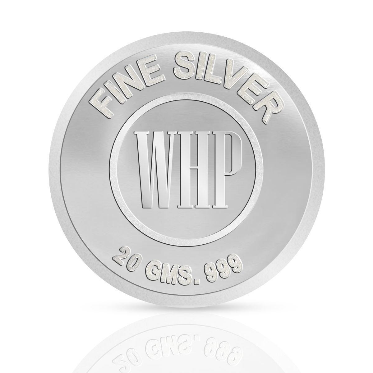 WHP 999 Pure Silver Trimurthi (Laxmi, Saraswathi & Ganesh) Coin 20 gm