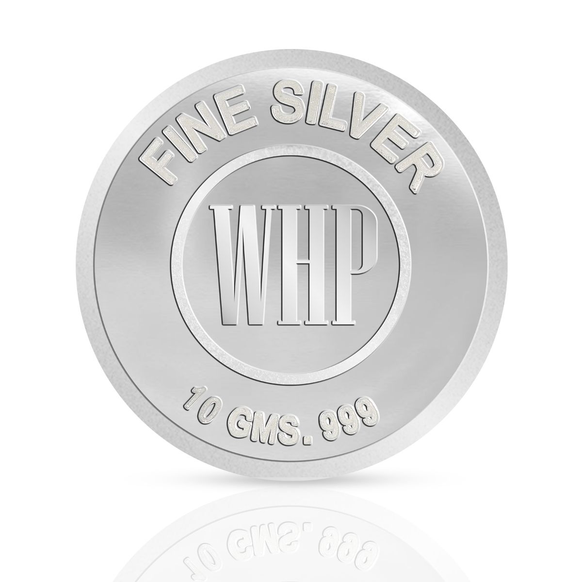 WHP 999 Pure Silver Trimurthi (Laxmi, Saraswathi & Ganesh) Coin 10 gm