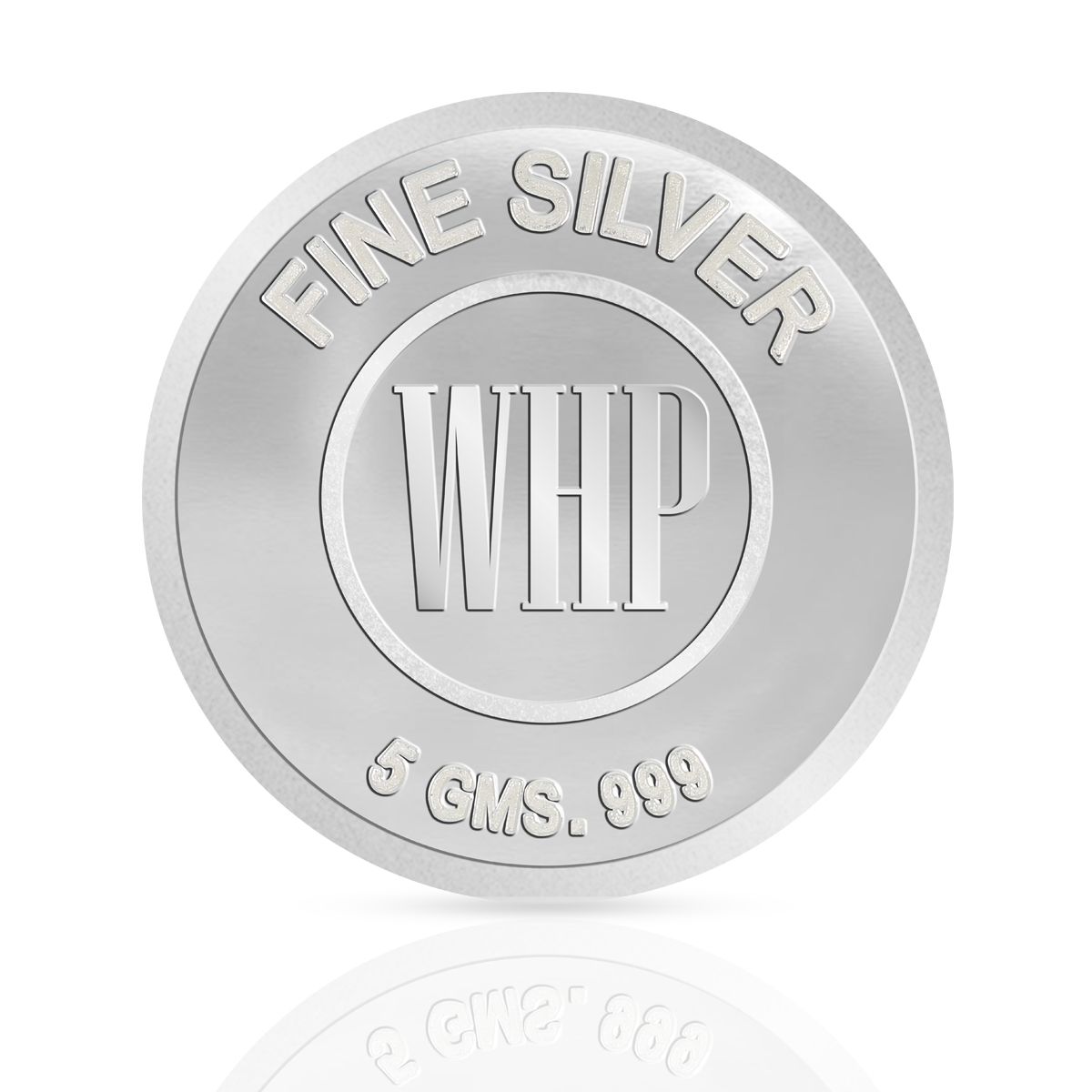 WHP 999 Pure Silver Ganesh Coin 5 gm