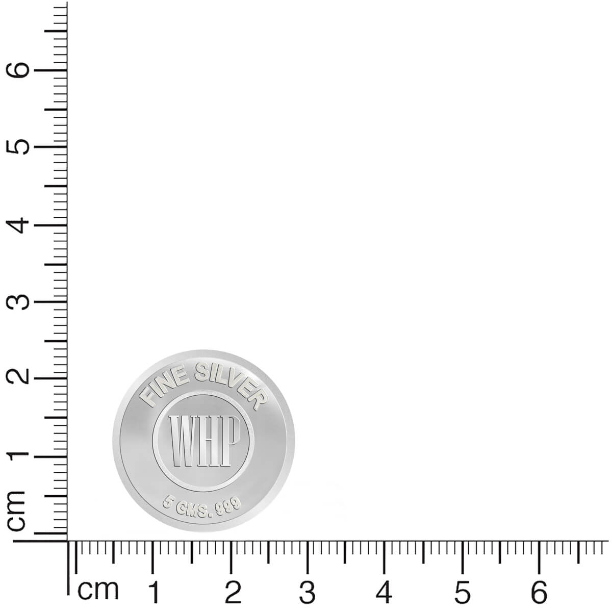 WHP 999 Pure Silver Ganesh Coin 5 gm
