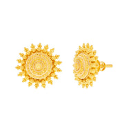 Warm Delightful 22K Gold Stud Earrings