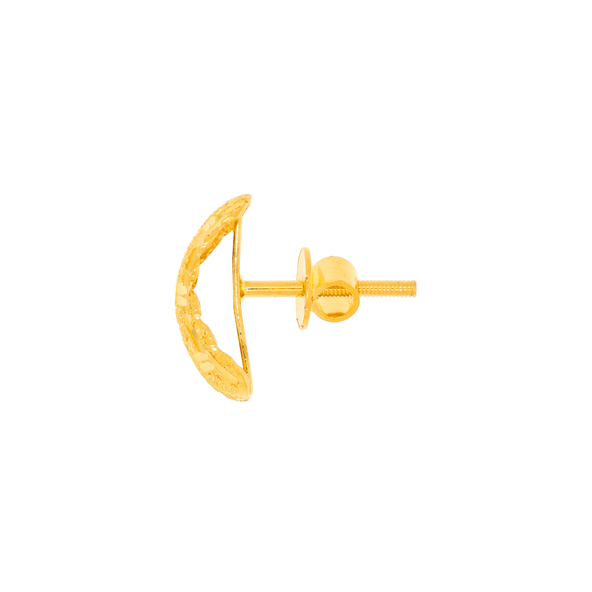 22K Golden Charm Slender Studs