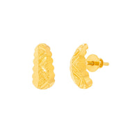 Shimmering 22K Gold Studs for Sleek Look