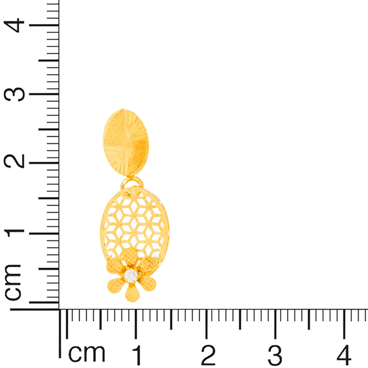 Minimal Flair Gold Danglers 22K