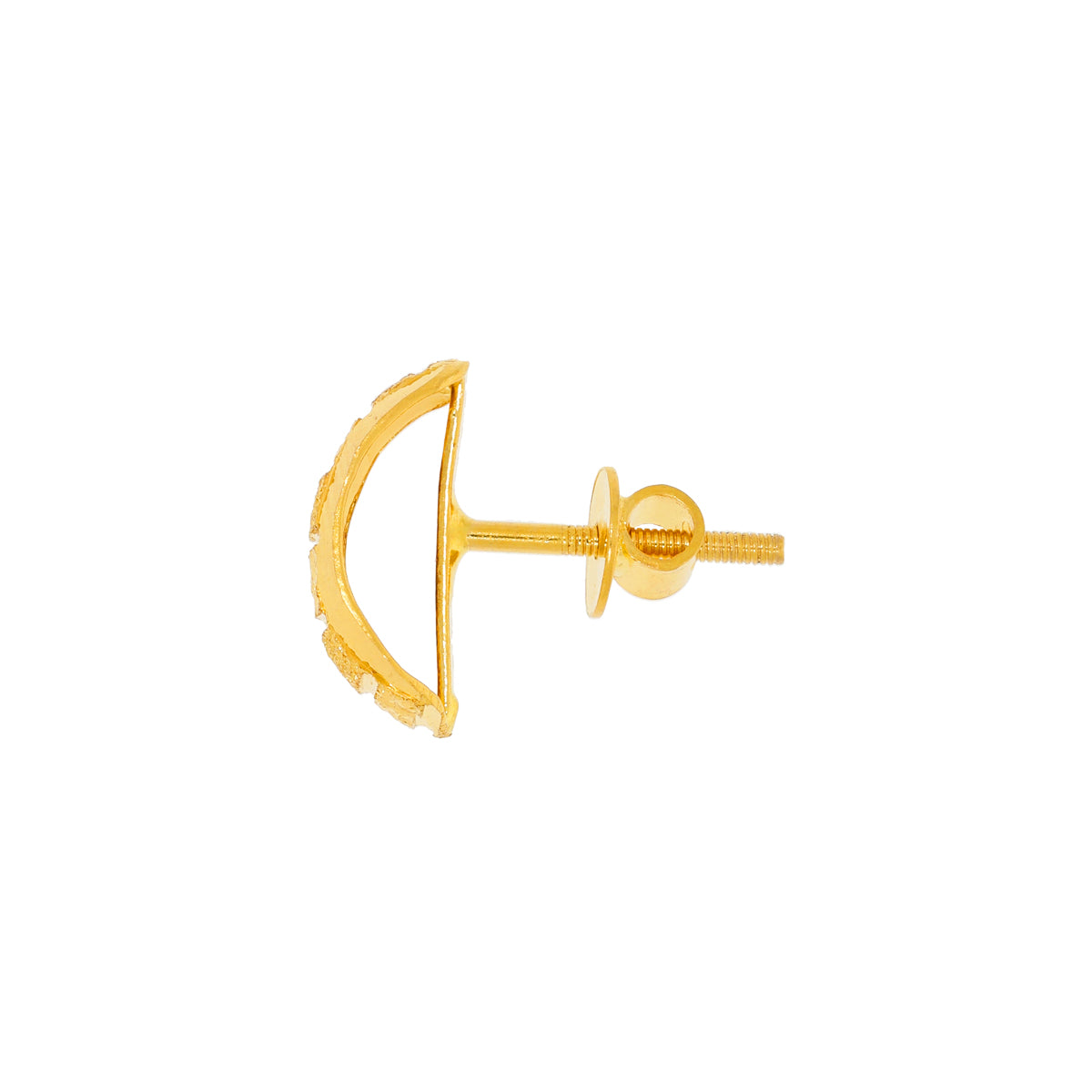 22K Gold Stud Earrings for a Sleek Touch