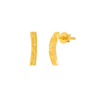 22K Gold Stud Earrings for Minimalistic Style