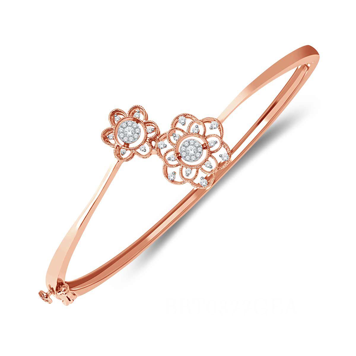 Floral Radiance Diamond Kada