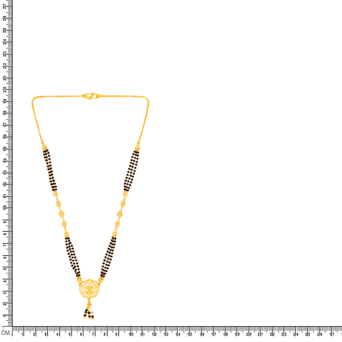 Classic Glow Gold Short Mangalsutra 22K