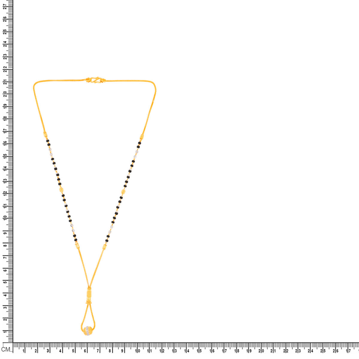 Aesthetic Elegance 22K Gold Short Mangalsutra