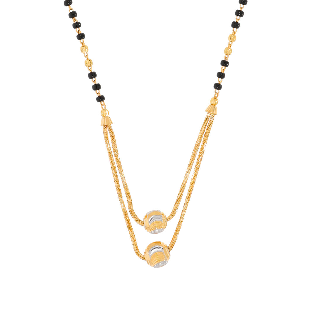 Double Grace 22K Gold Short Mangalsutra
