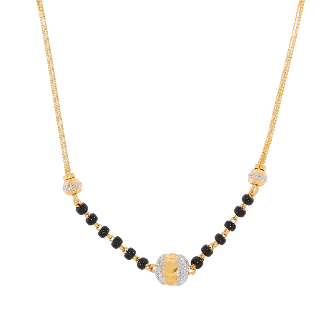 Stunning Orb Gold Short Mangalsutra 22K