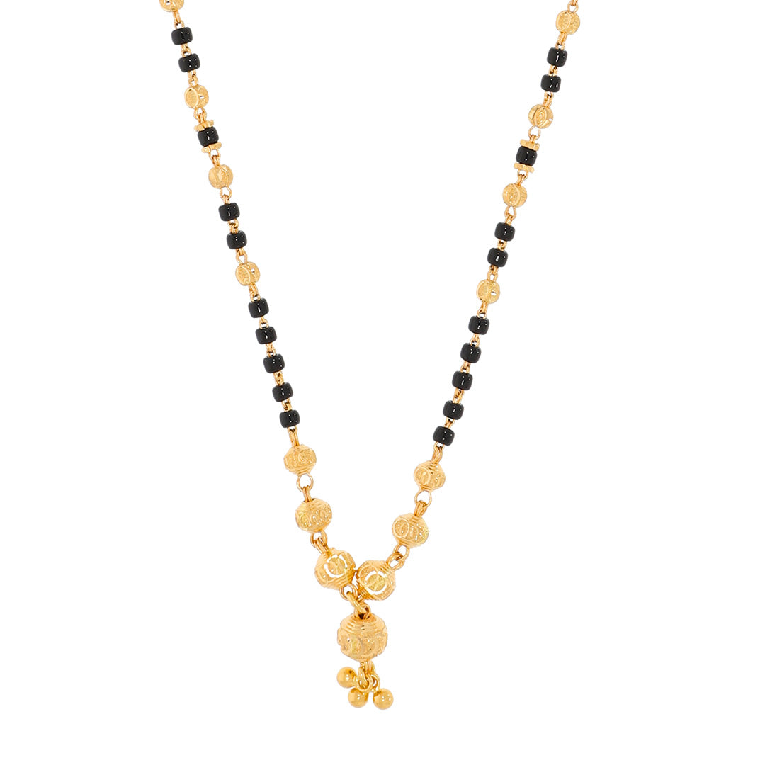 Graceful Flora 22K Gold Short Mangalsutra