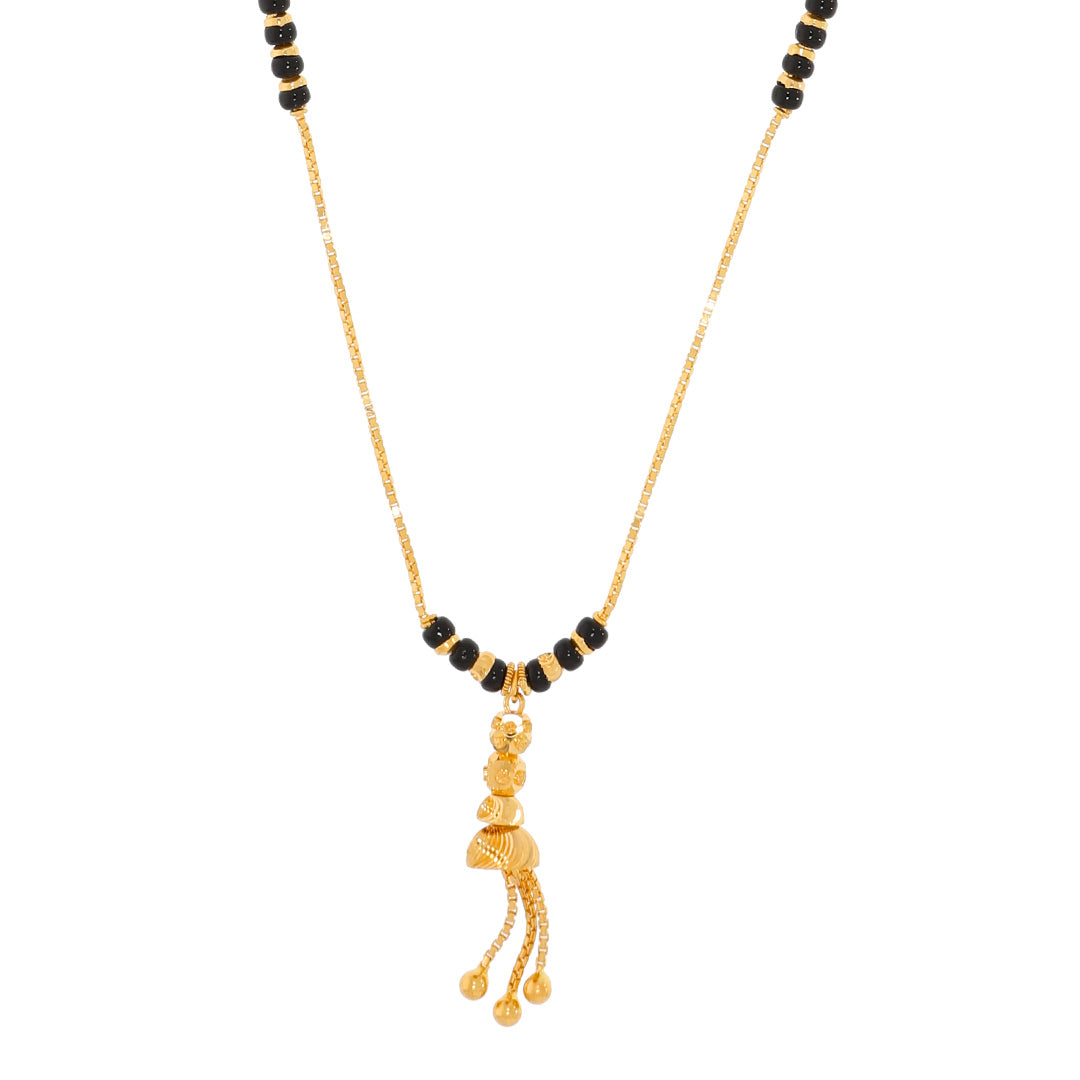 Graceful Shine 22K Diamond Short Mangalsutra