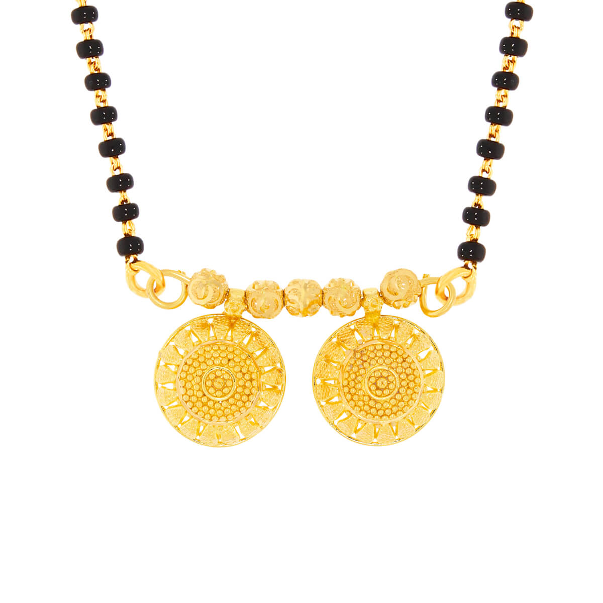 Graceful Floral 22K Gold Maniwati