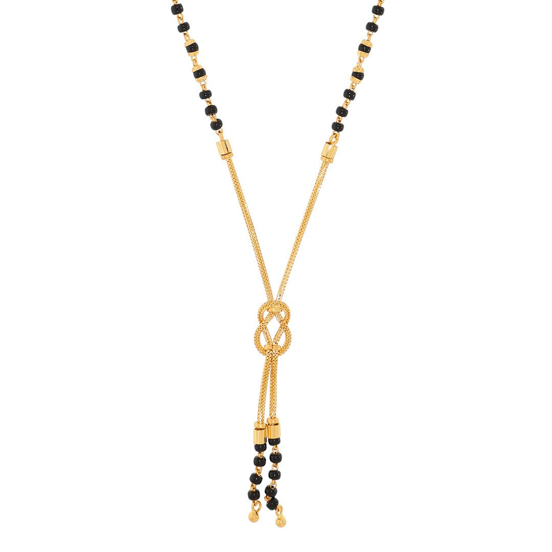 22K Gold Short Mangalsutra with Modern Flair