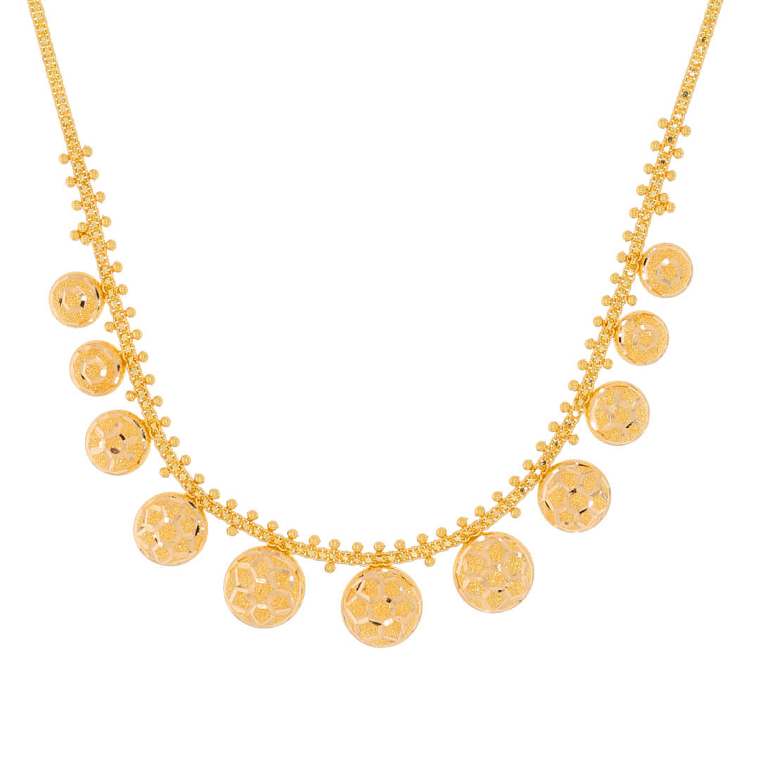 Glorious Charm Gold Short Necklace